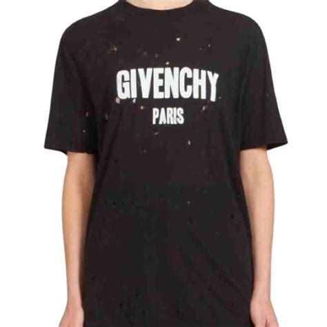 female givenchy t shirt|Givenchy top with holes.